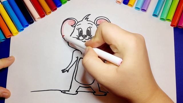 How to Draw Jerry from Tom and Jerry Cartoon. Как нарисовать Джерри из Тои и Джерри мультика смотреть онлайн
