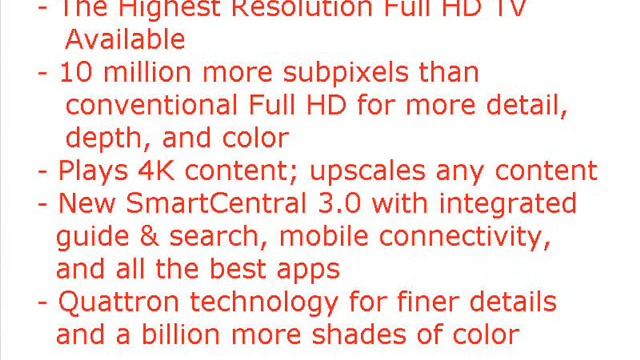 Sharp LC 70SQ15U 70 Inch Aquos Q+ 1080p 240Hz Smart 3D LED HDTV смотреть онлайн