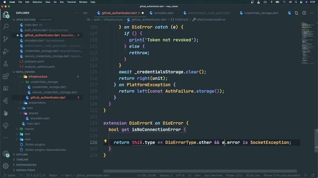 Error Handling with DioError Extension in Flutter- GitHub Clone Tutorial смотреть онлайн