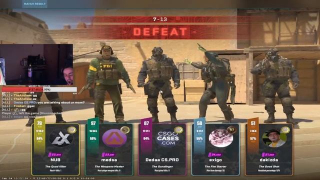 PREJAK STAK VECERAS FACEIT смотреть онлайн