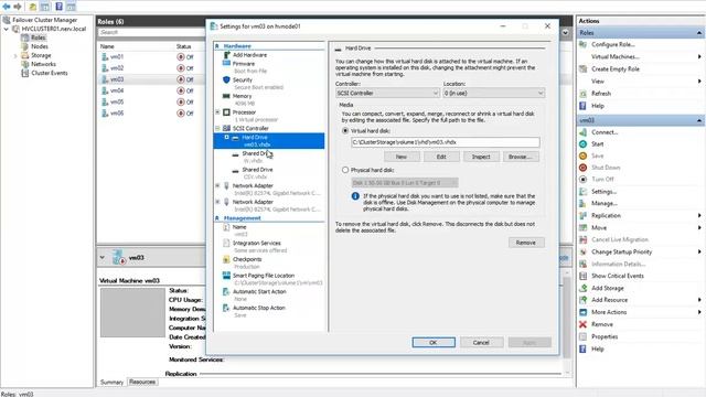 Конвертация общего диска VHDX в формат VHDS в Windows Server 2016 смотреть онлайн