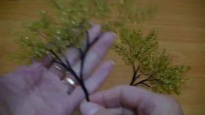 Дерево из бисера. Береза. Мастер-класс. Часть 1.