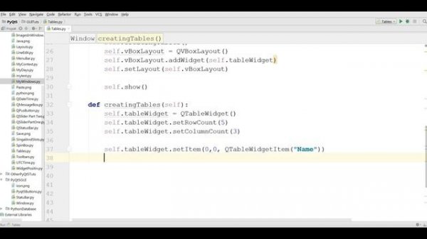 24 PyQt5 Tables Python GUI Programming With PyQt5