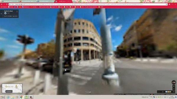 обзор с помощью 3D просмотра улиц google maps