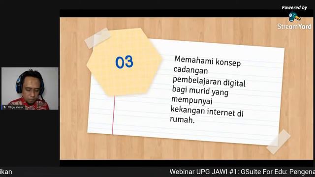 [WEBINAR UNIT PG JAWI (Pengenalan)] GSuite For Edu : Pengenalan & Aplikasi Dalam Pendidikan смотреть онлайн
