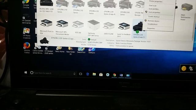 Epson L120/l210/220/l110 Can't print black and color смотреть онлайн