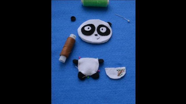 Мишка панда из фетра своими руками, мастер-класс смотреть онлайн