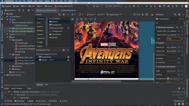 ✅ Alineación de elementos con LinearLayout | 2 en Android Studio смотреть онлайн