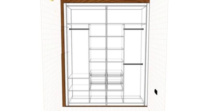 Проект шкаф в спальню Мастер Мебель смотреть онлайн