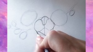 Как рисовать орхидеи СКЕТЧИНГ видеоурок орхидеи построение , графика Орхидея