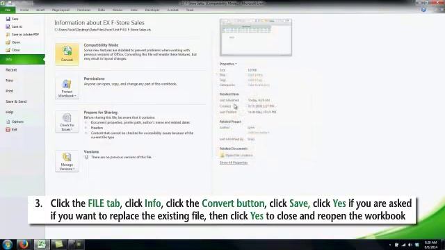 Excel Unit F Save a Workbook for Distribution смотреть онлайн