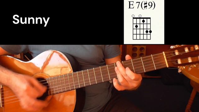 Sunny Guitar Chords смотреть онлайн