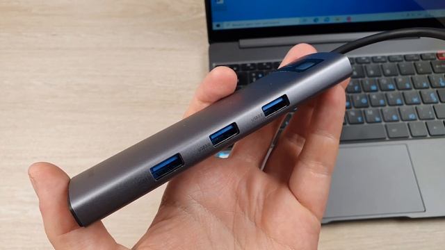 Многофункциональный концентратор Baseus 8-в-1 с поддержкой USB 3.0, HDMI, Dex, Ethernet и PD 100 Вт смотреть онлайн