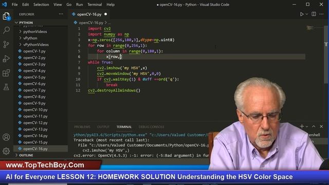 AI for Everyone LESSON 12: HOMEWORK SOLUTION Understanding the HSV Color Space смотреть онлайн