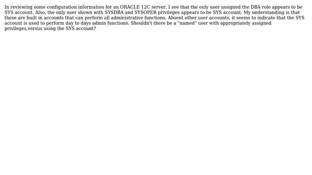 Tyring to get a better understanding of ORACLE admin accounts смотреть онлайн