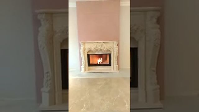 Установка камина с мраморным порталом смотреть онлайн
