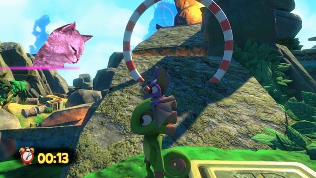 ОЧЕНЬ ВЕСЕЛАЯ ИГРА С ГОВОРЯЩИМ КОТЕНКОМ АБИ ► YOOKA-LAYLEE НА РУССКОМ ◄ #5 играет ДЕТСКИЙ ЛЕТСПЛЕЙ смотреть онлайн
