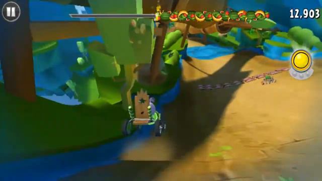 Angry Birds GO! Gameplay Walkthrough - Rocky Road Track 3 - Fruit Splat 1 for Android/IOS смотреть онлайн