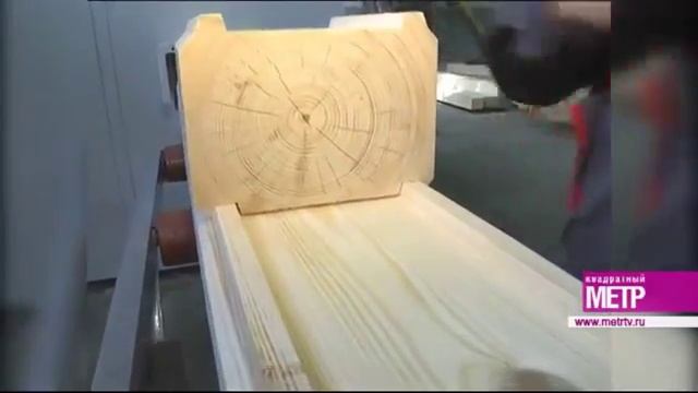 Как сделать профилированный брус с хорошей геометрией // WOOD MARK смотреть онлайн