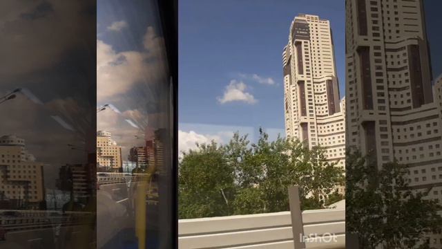 Сюр с облаками и отражениями на говорящем мосту. смотреть онлайн