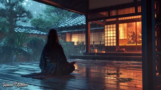 Rainy Evening at the Zen Garden - Japanese Flute Music For Meditation, Healing, Deep Sleep, Soothin смотреть онлайн