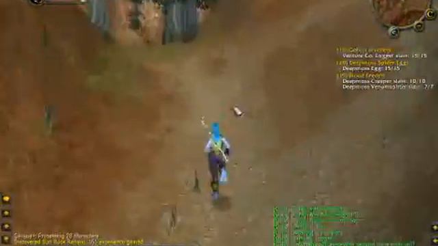 Joana showing where the path is in Stonetalon Mountains in Vanilla WoW смотреть онлайн