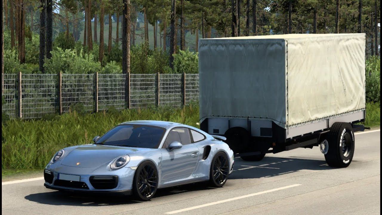 [ETS 2] PORSCHE 911 TURBO S_My New 307 km/h Speed Record with Cargo смотреть онлайн