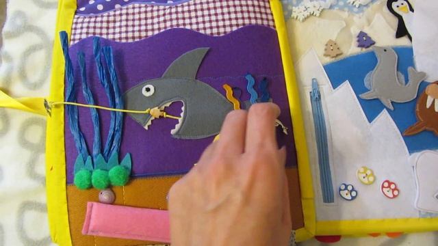 Развивающая книжка о зверятах # Developing book # Quiet book смотреть онлайн