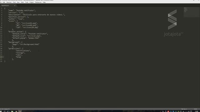 Desarrollo de Extensiones para Chrome 03 - Background del Manifest json, permisos de la Extensión смотреть онлайн