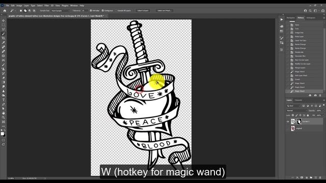 DTF Printing - Convert A Low Resolution 72dpi Logo Into High Res 300dpi in Photoshop смотреть онлайн