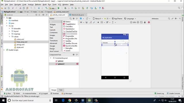 Curso Android desde cero #8 | Como llenar un spinner basico смотреть онлайн