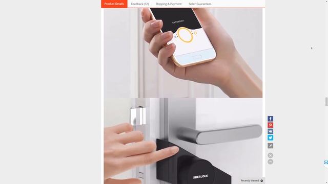 Xiaomi Sherlock — Умный замок. Smart lock M1 (Mi Edition)-КУПИТЬ смотреть онлайн