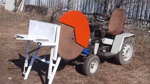 Самодельная ПИЛА на минитрактор для распиловки дров.