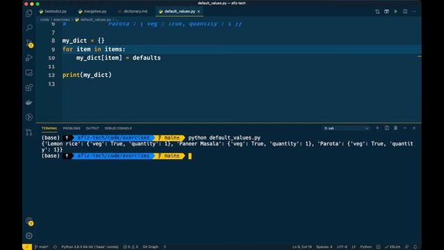 Python Interview Questions on Dictionaries: Create Dictionary with default values смотреть онлайн