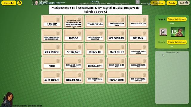 Gramy w tajniaków z tematyką anime :) - https://codenames.game/room/mud-stamp-tunnel смотреть онлайн