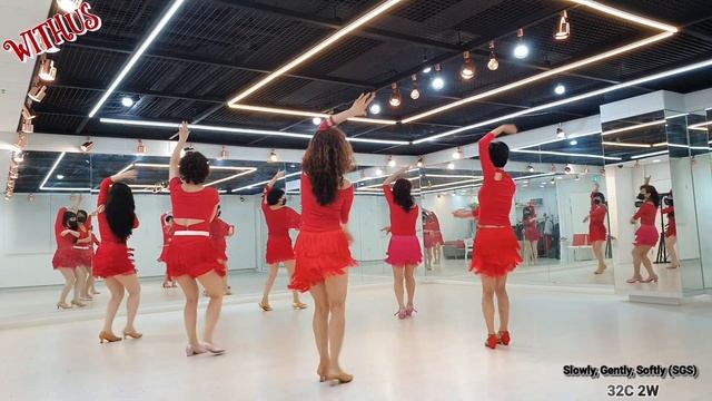 Slowly, Gently, Softly (SGS) by Justin Bieber (Intermediate Samba) line dance| Withus Korea, Seoul смотреть онлайн