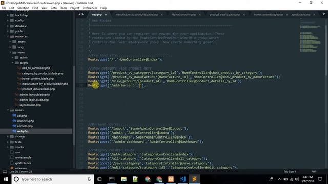 E-commerce project by laravel 5.6 part-30 смотреть онлайн