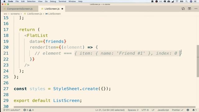 10. Rendering a FlatList (React native Complete Course 2021) смотреть онлайн