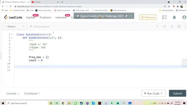 Microsoft Problem on LeetCode - Minimum deletion Python смотреть онлайн