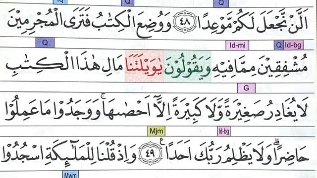Belajar Ngaji Quran Surah AL-KAHFI Ayat 46-53 смотреть онлайн