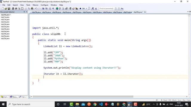 Construct a Linked List containing name: CPP, Java, Python and PHP. Then extend your java program смотреть онлайн
