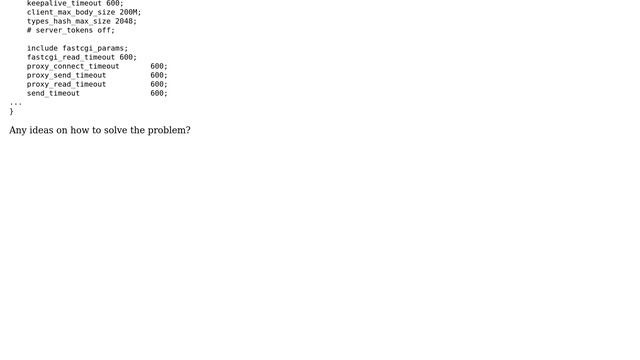 DevOps & SysAdmins: Unable to upload a big file to server behind nginx as a reverse proxy смотреть онлайн