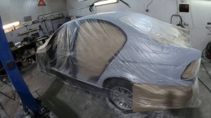 Candy. покраска в КЕНДИ BMW E34. Цвет Ultra Red подложка Brilliance