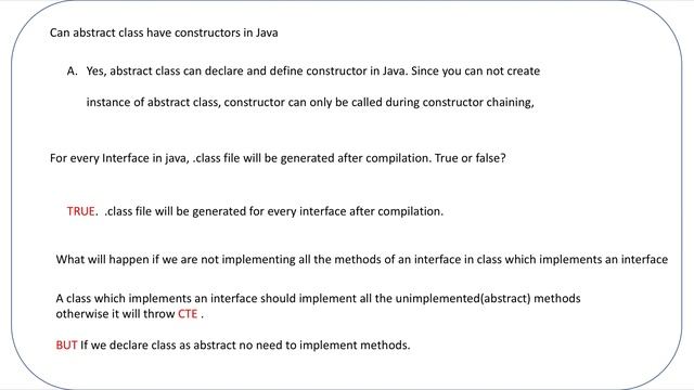 java interview questions and answers - Interfaces and Abstract Class смотреть онлайн