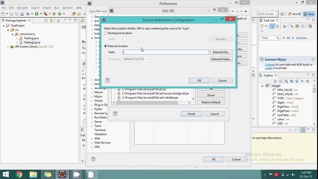 How to attach(add) javadoc or source code in Eclipse смотреть онлайн