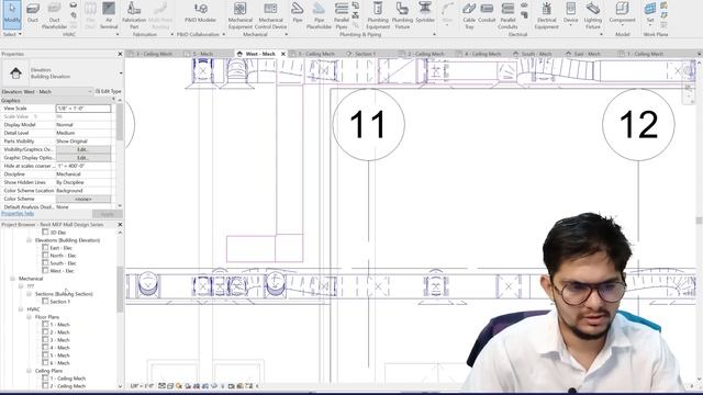 Revit MEP 2023 Shopping Mall Design | HVAC Return and Multiple AHU Systems | Part - 2 смотреть онлайн