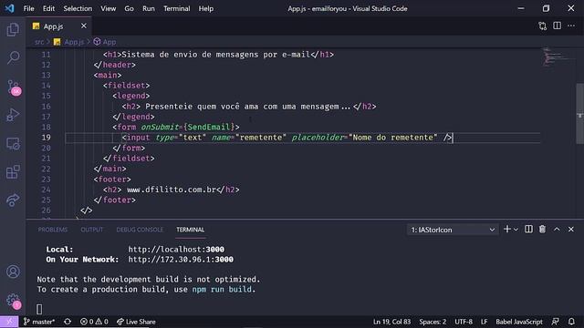 React - Sistema de envio de mensagens por e-mail - 01 Criando o projeto смотреть онлайн
