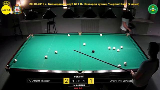 1/4 Финала Галанин М. - Григорьев О. (Фора 9-6) "Legend Cup" (два дома) смотреть онлайн