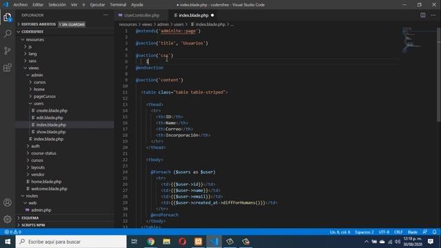 01 - Cómo mostrar tablas profesionales con el plugin Datatables y Laravel смотреть онлайн