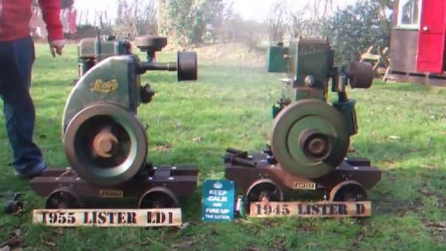 1955 Lister LD1 & 1945 Lister D - Start up and run - Vintage Stationary Engines смотреть онлайн